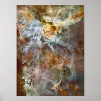 Poster Mármore Pastel na nebulosa de Carina