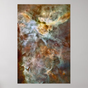 Poster Mármore Pastel na nebulosa de Carina