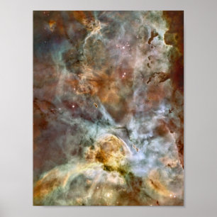 Poster Mármore Pastel na nebulosa de Carina