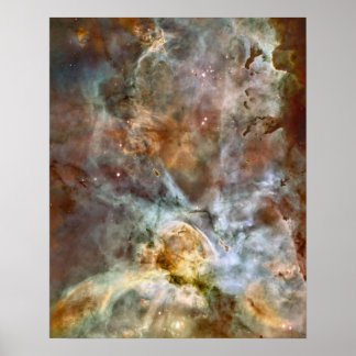 Póster Mármore Pastel na nebulosa de Carina