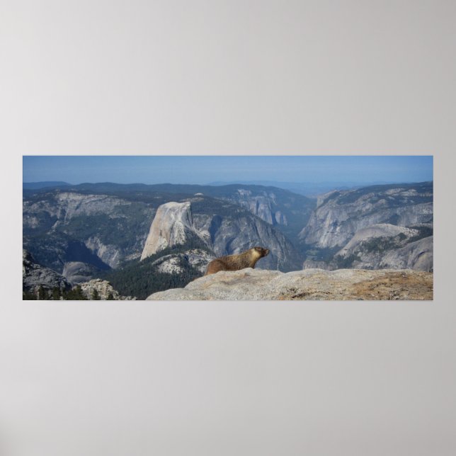 Póster Marmot Overlook Half Dome - Yosemite (Frente)