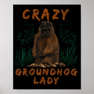 Poster Marmota Louca Roedor Esquilo-Terrestre