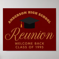 Maroon Dourado Reunion Custom Welcome