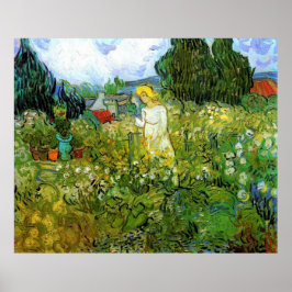 Poster Marquerite Gachet no Jardim, Vincent van Gogh