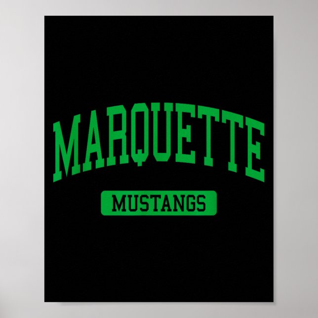 Poster Marquette high school hs chesterfield mo varsity (Frente)