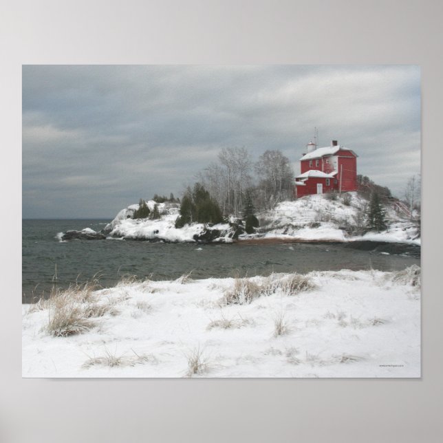 Póster Marquette Lighthouse (Frente)