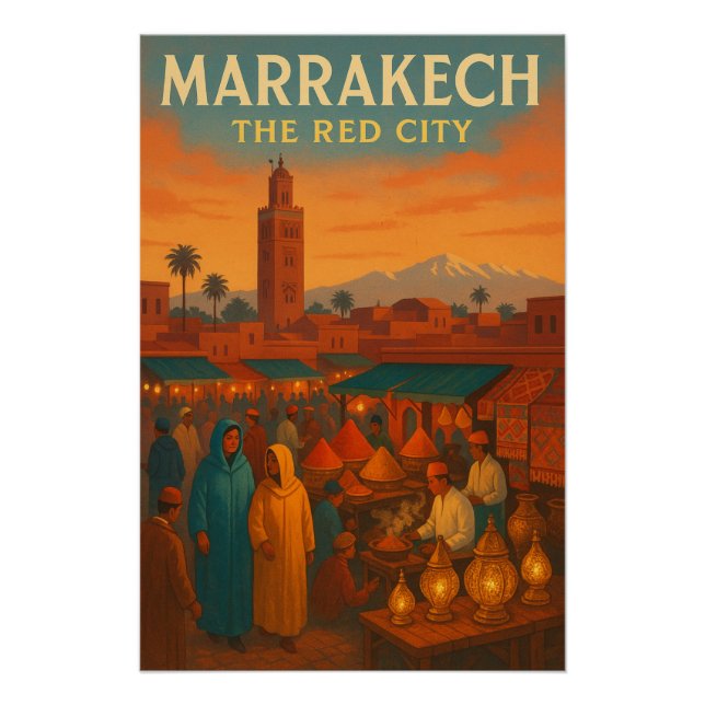 Póster MARRAKECH – A Cidade Vermelha (Frente)