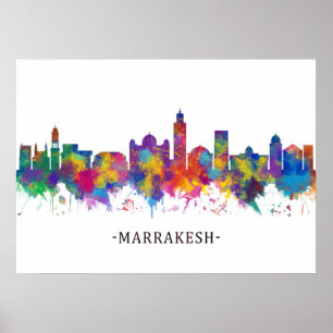 Poster Marrakesh Marrocos Skyline