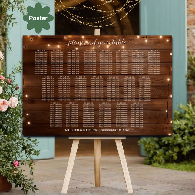 Poster Marrom Corda De Madeira Luzes 21 Mesas Sentadas De (Criador carregado)