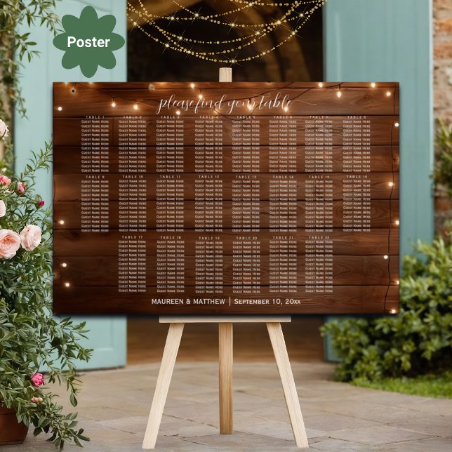 Poster Marrom Corda De Madeira Luzes 22 Mesas Sentadas De (Criador carregado)