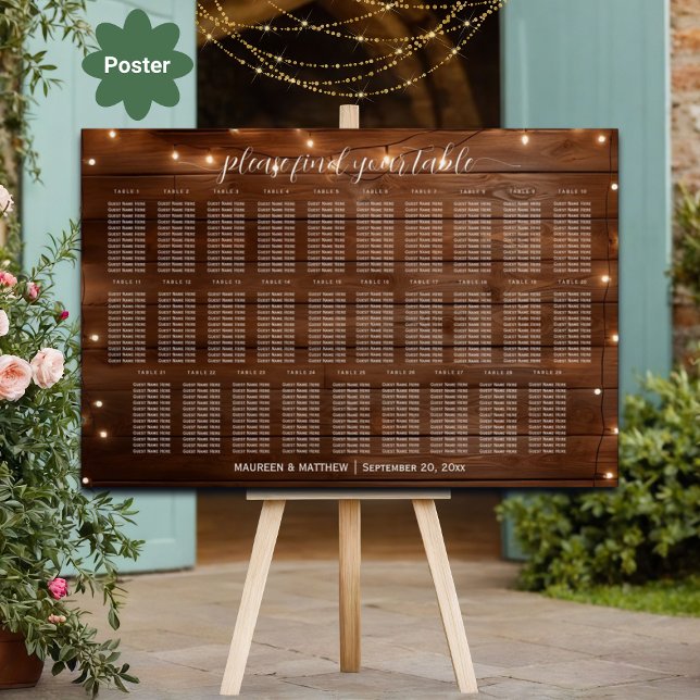 Poster Marrom Corda De Madeira Luzes 29 Mesas Sentadas De (Criador carregado)