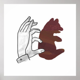 Poster Marrom-marrom-do-ursinho manual