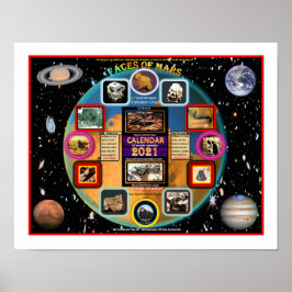 Poster Mars Faces