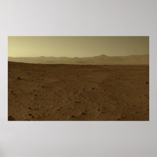 Póster Mars Horizon via Curiosity Rover