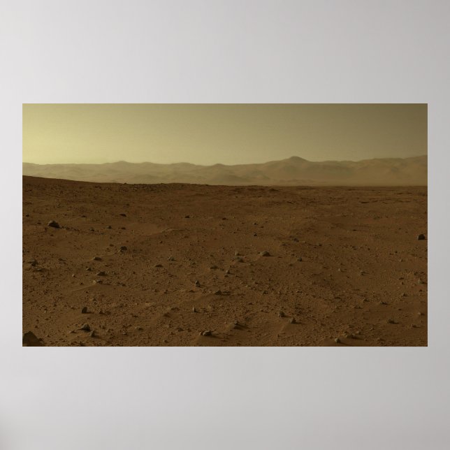 Póster Mars Horizon via Curiosity Rover (Frente)