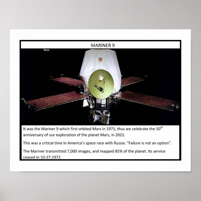 Poster Mars Mariner 9 (Frente)