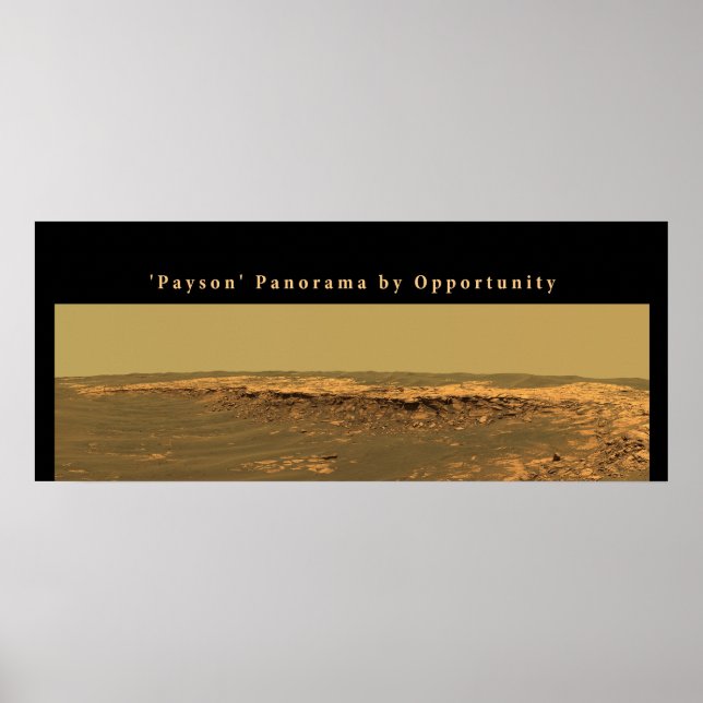 Póster Mars 'Payson' Panorama por Oportunidade (Frente)