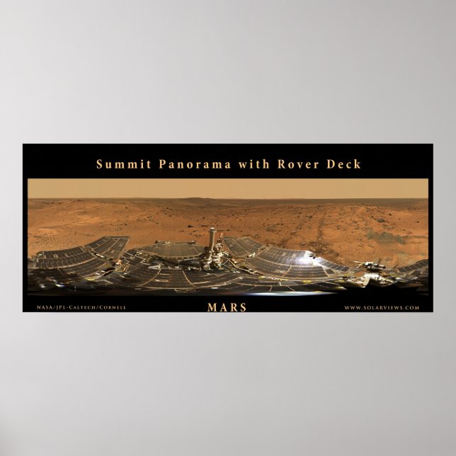 Póster Mars Summit Panorama com veículo (Frente)