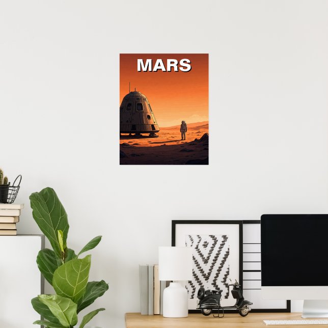 Poster Mars Viagem (Escritório em casa)