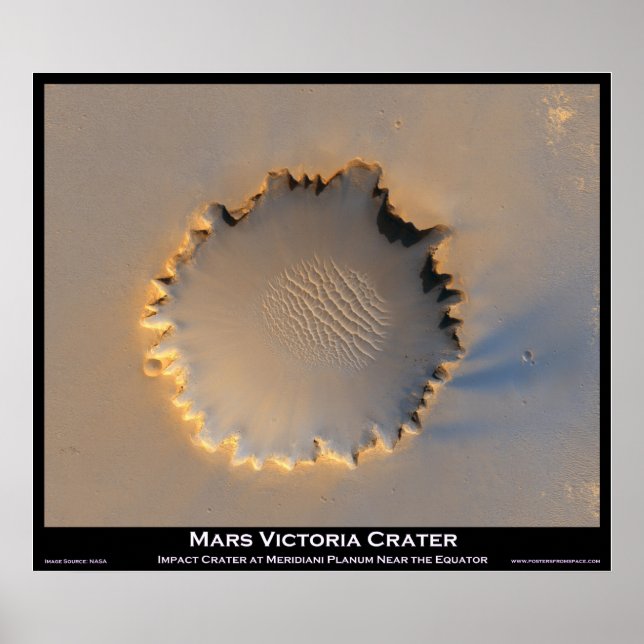 Póster Mars Victoria Crater (Frente)