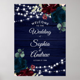 Poster Marsala e Flores de Marinho Sinal de Boas-vindas d