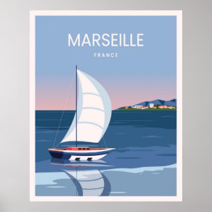 Poster Marselha França paisagem