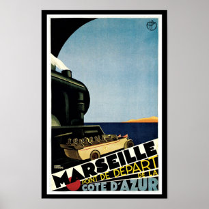 Póster Marselha ~ Point de Depart