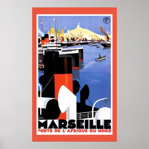 Poster Marselha Porte De L' Afrique