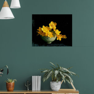 Poster Marsh Marigolds, pintura viva