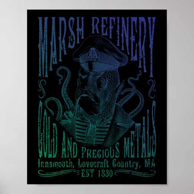Poster Marsh Refining Company Innsmouth Lovecraft (Frente)