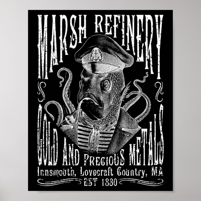 Poster Marsh Refining Company Innsmouth Lovecraft (Frente)
