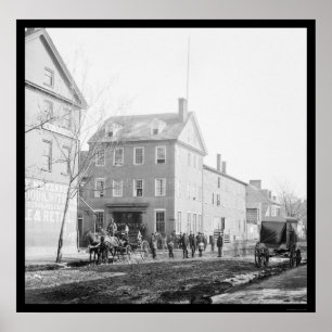 Póster Marshall House em Alexandria, VA 1865