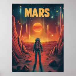 Poster Marte: Explore o planeta vermelho
