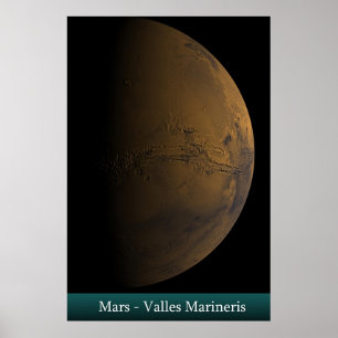 Poster Marte - Valles Marineris