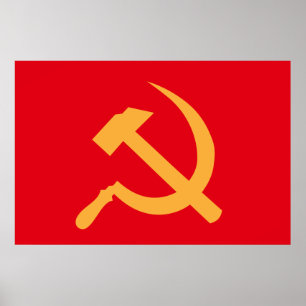 Poster martelo e foice de URSS do cccp