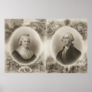 Póster Martha e George Washington 1876