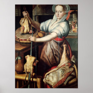 Póster Martha que prepara o comensal para Jesus