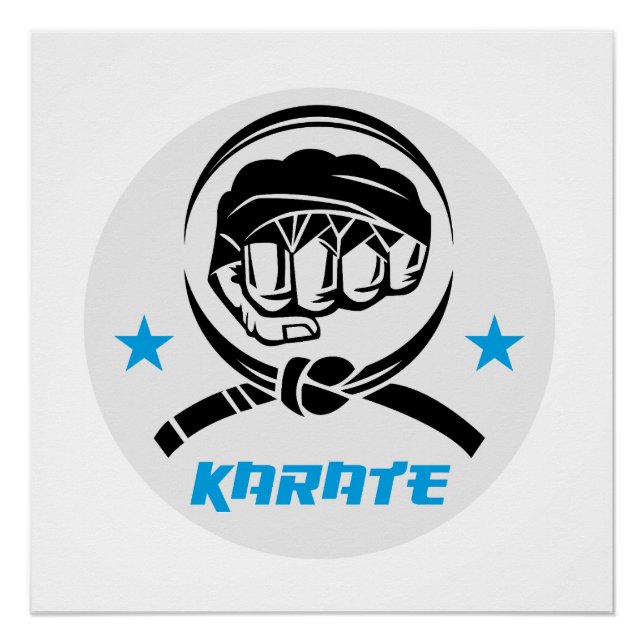 Póster Martial Arts Karate Black Belt (Frente)