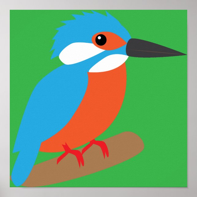 Poster Martim-pescador (Frente)