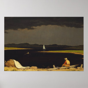 Poster Martin Johnson Heade - Aproximando-se da tempestad
