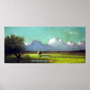 Póster Martin Johnson Heade Sunlight Shadow Newbury Marsh
