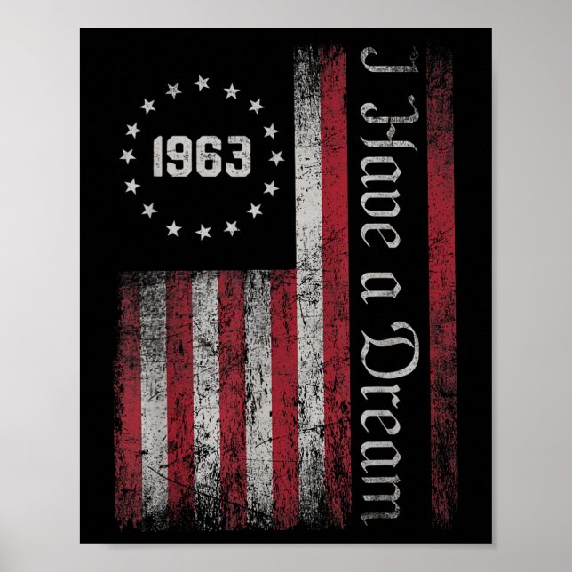 Poster Martin Luther King Jr. Dia Eu Tenho Um Dia De Sonh (Frente)