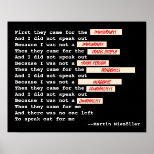 Poster Martin Niemöller (Editado) Cotação