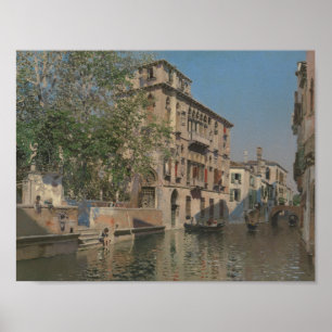Poster Martin Rico y Ortega - Um Canal em Veneza