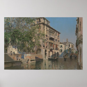Poster Martin Rico y Ortega - Um Canal em Veneza