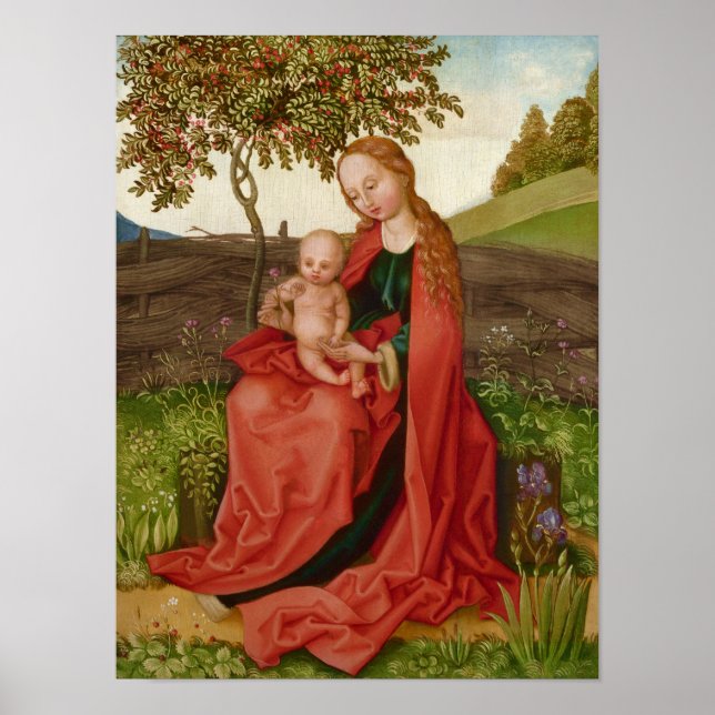 Poster Martin Schongauer CC0945 Virgin e Jardim Infantil (Frente)