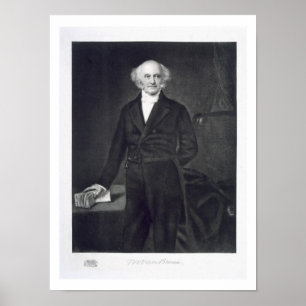 Poster Martin Van Buren, 8o presidente do Stat unido