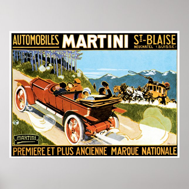Poster Martini Automobiles (Frente)