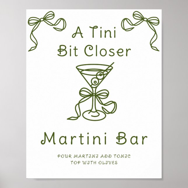 Poster Martini Chá de panela Arco bar Martini (Frente)