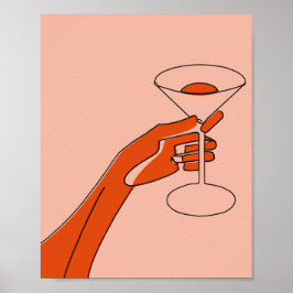 Poster martini cheers